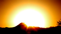 Riesiger Sonnenaufgang am Gaisberg bei Salzburg